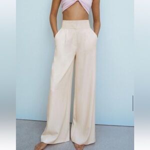 Zara Men's Light Cream Chinos